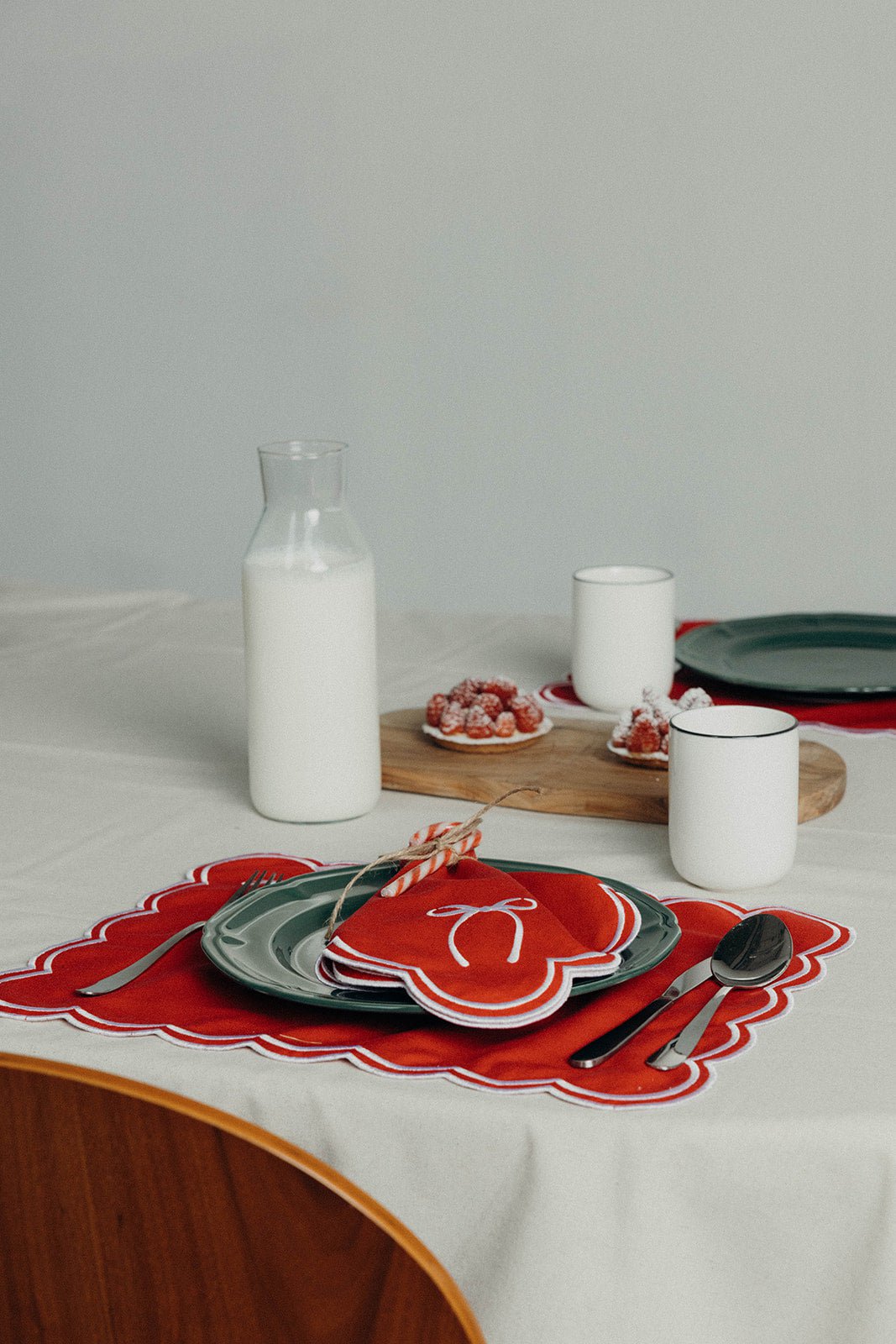 Rosie Sint-jakobsschelp Placemat met strik