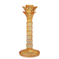 Kandelaar palmboom licht beige 21cm*