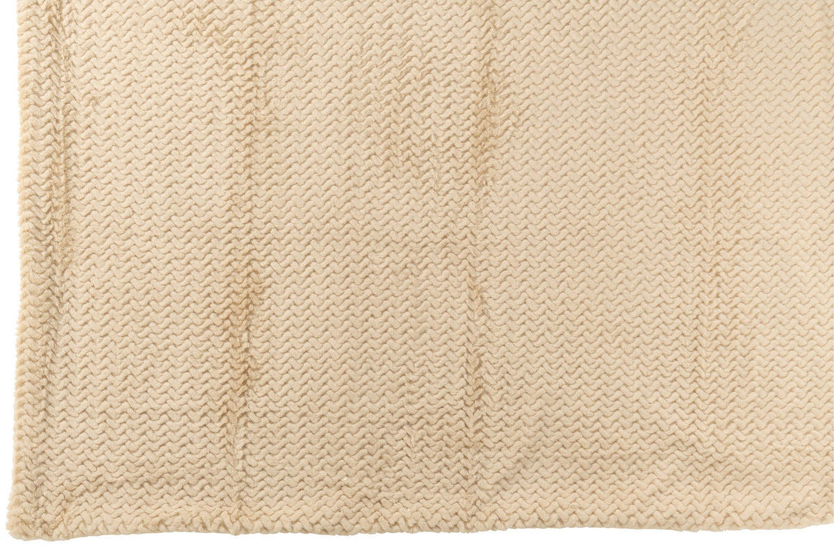 J-Line deken - polyester - beige