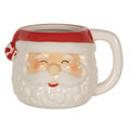 Mok Kerstman 450 ml Wit Rood Keramiek Theemok