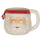 Mok Kerstman 450 ml Wit Rood Keramiek Theemok