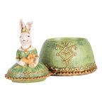Sieradendoos Beige Groen, Kunststof 18x15x24 cm