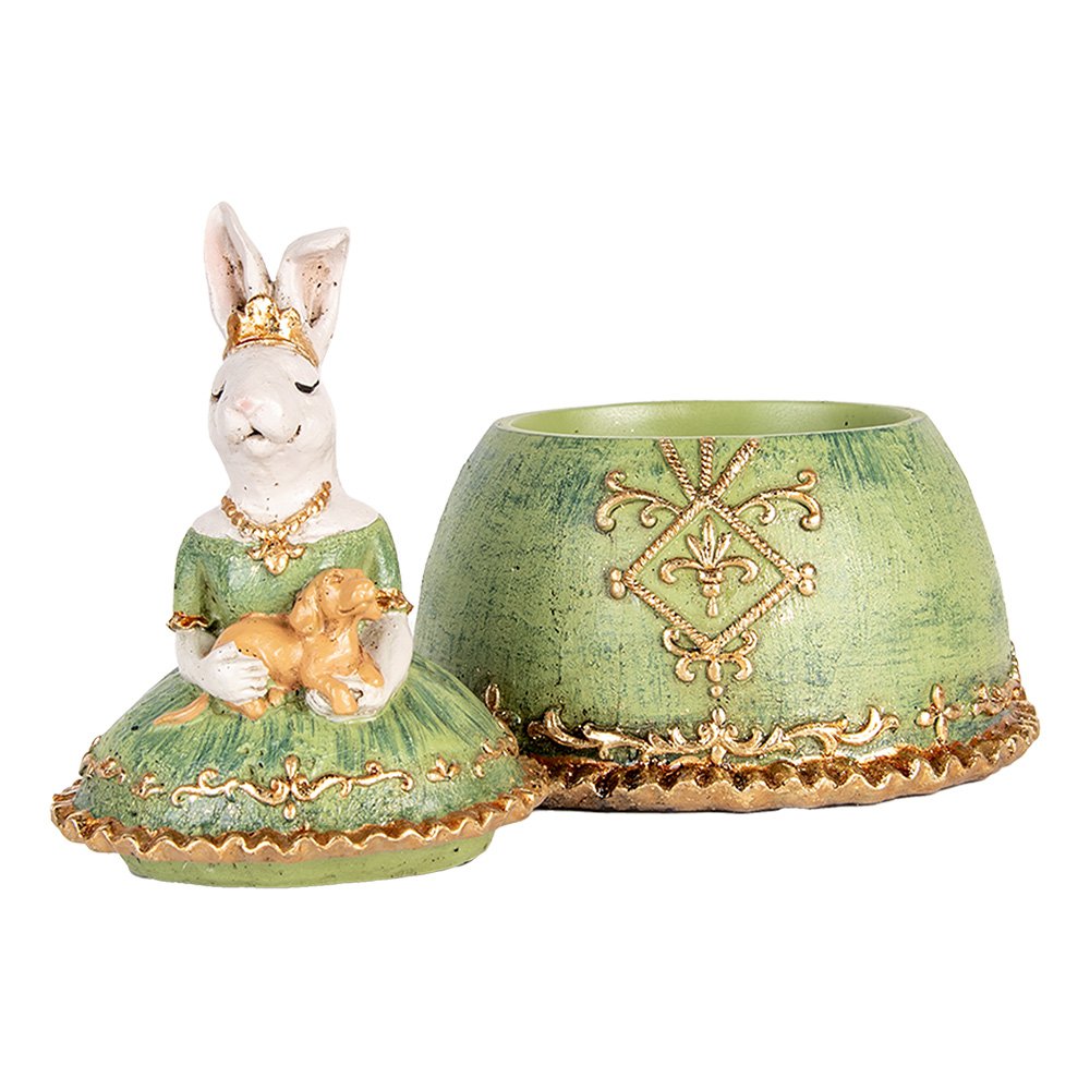 Sieradendoos Beige Groen, Kunststof 18x15x24 cm