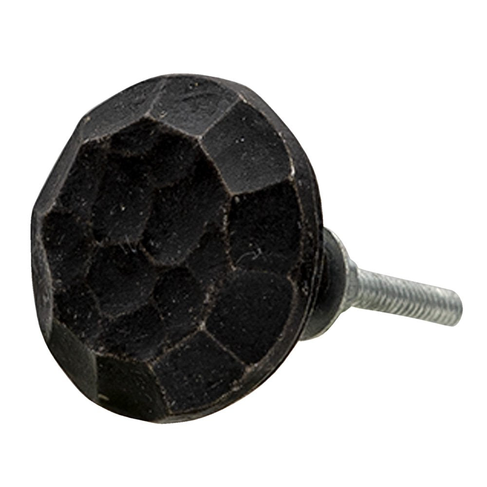 Deurknop set van 4 Ø 4 cm Zwart ijzer Meubelknop