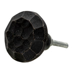 Deurknop set van 4 Ø 4 cm Zwart ijzer Meubelknop