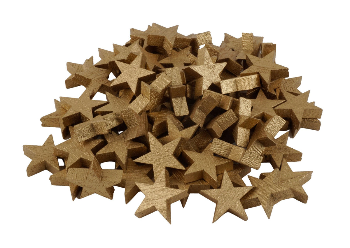 Strooisterren 3cm/ca 90st goud