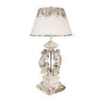 Tafellamp Ø 40x79 cm beige grijs ijzer bureaulamp