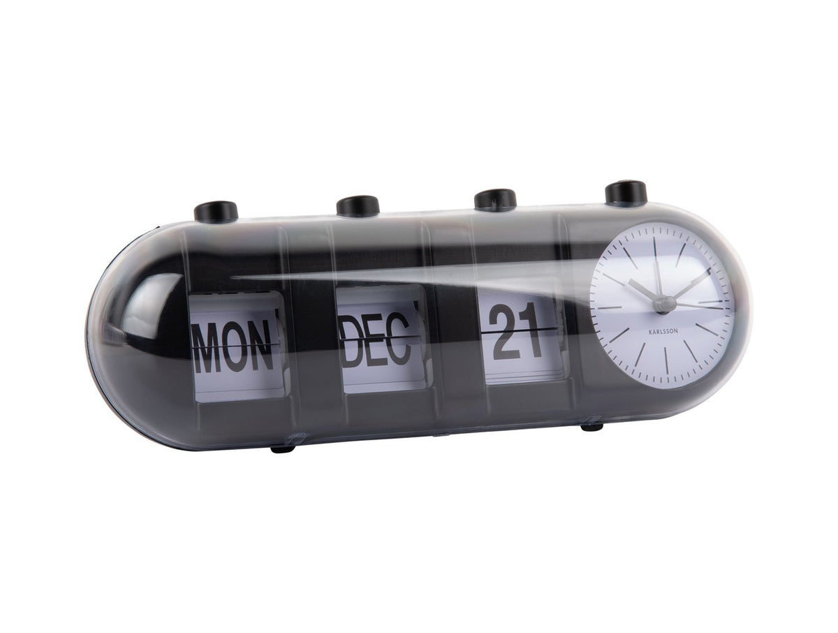 Wekker Retro Tube Kalender Flip