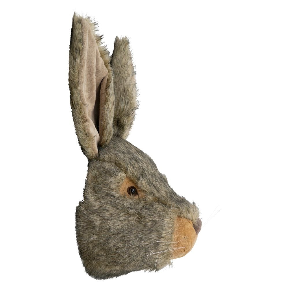 Knuffel konijn wandkop 30cm
