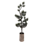 Mini Kunstkerstboom 23x23x60 cm / 3xAAA Groen Hout