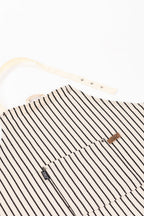 Apron Sherlock Cable - 68x85 cm, black/white