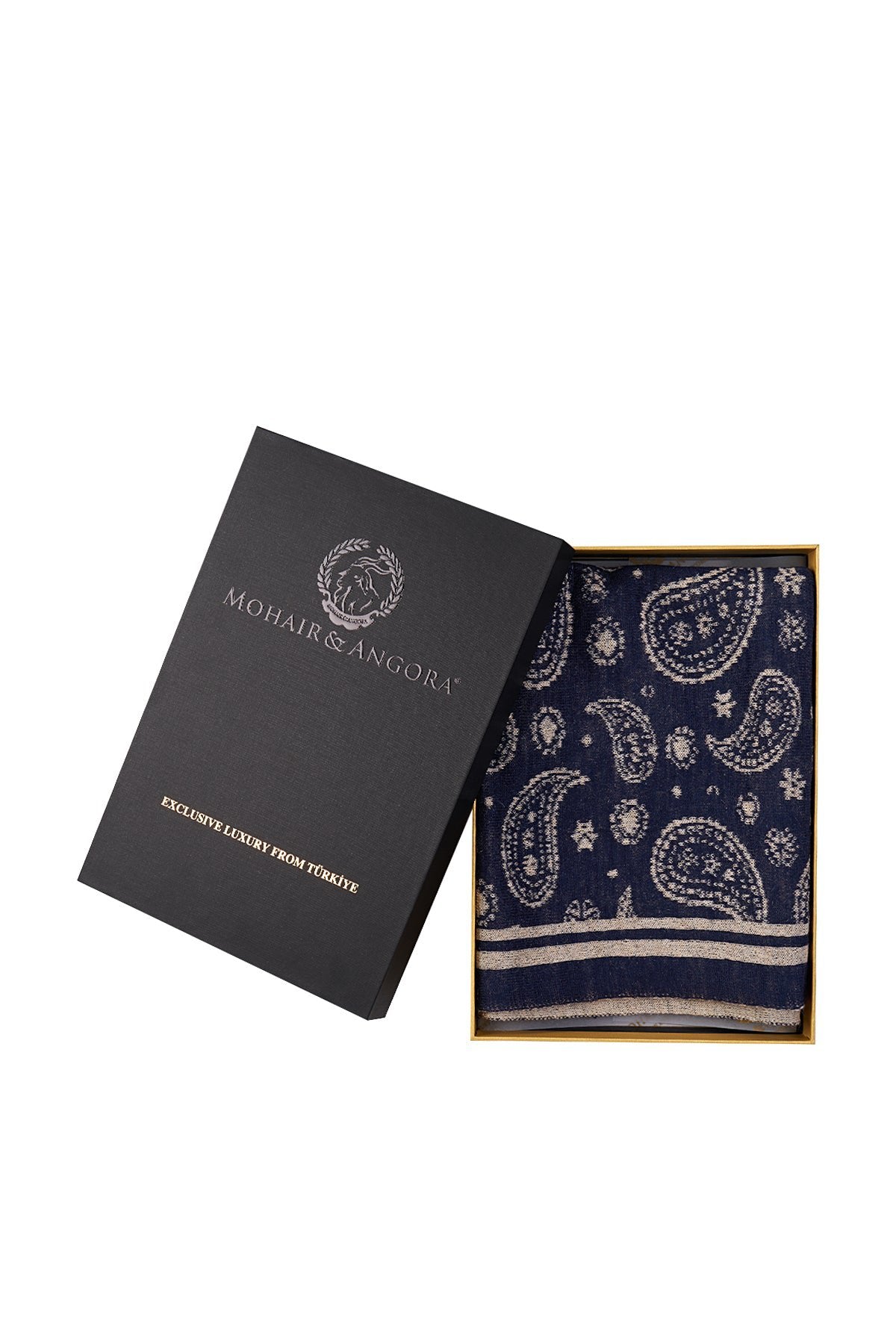 Patara Square Foulard Navy-Beige