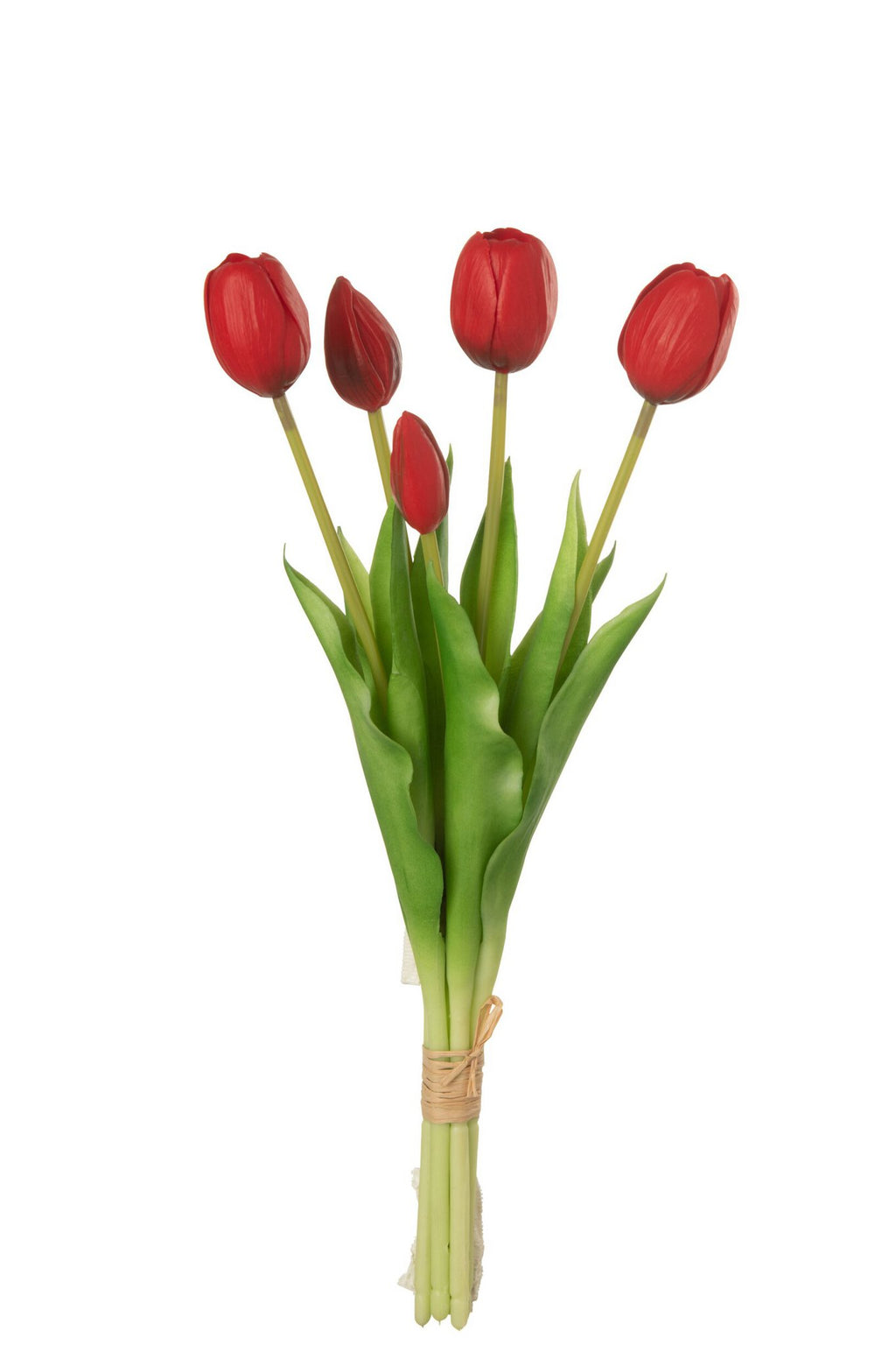 J-Line Boeket Tulpen 5Stuks Pu Rood Medium