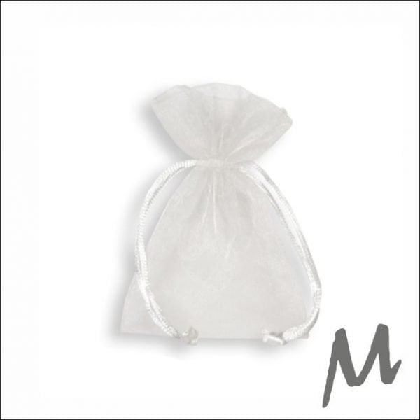 Organza zakje – wit - 10 stuks