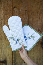 Kussenhoes 40x40 cm Wit Katoen Olijven