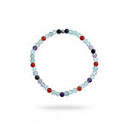 Dames armband Fluoriet en Onyx 4 mm