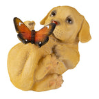 Beeld Hond 14x9x10 cm Bruin Kunststof