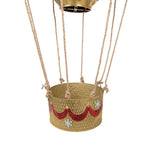 Kerstdecoratie Luchtballon Ø 97x160 cm Rood Metaal