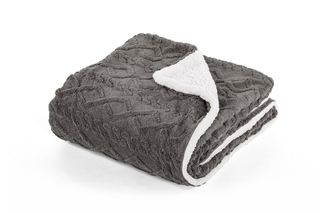 Velveteen blanket - 150x200cm, taupe