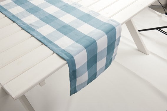 Tablerunner Marbella Tafelloper blauw 42x145cm