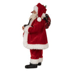 Kerstdecoratie Beeld Kerstman 27 cm Rood Kunststof