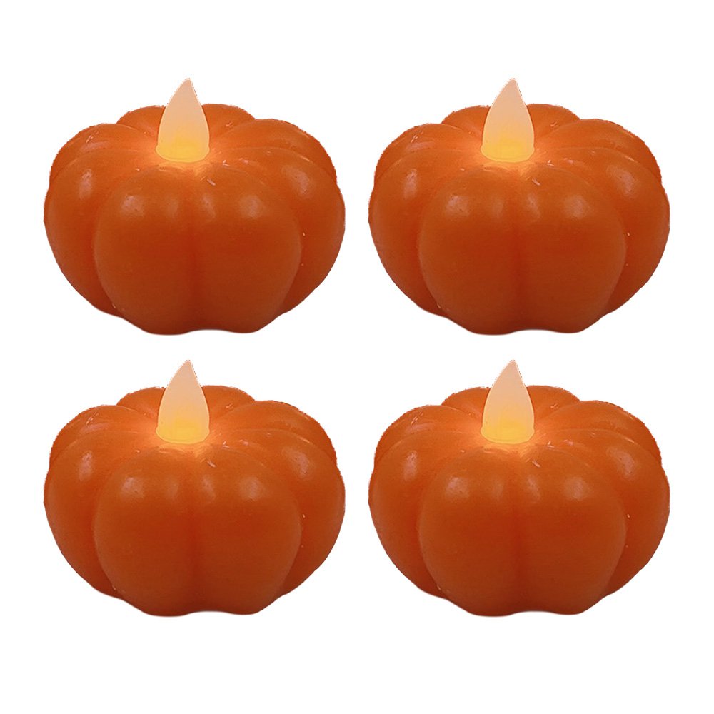 Kandelaar 2xAAA Oranje Kunststof