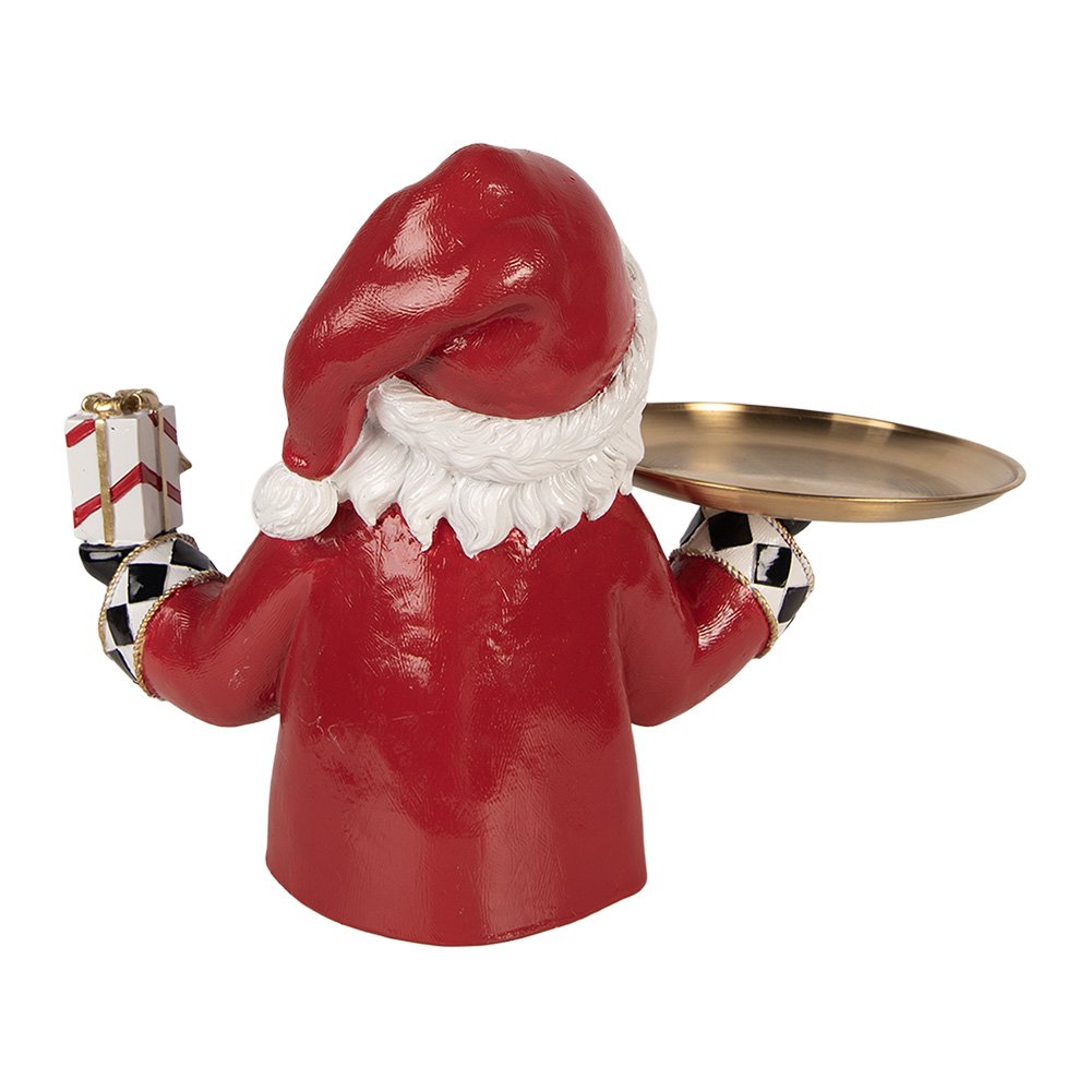 Kerstdecoratie Beeld Kerstman 35x22x25 cm Rood Kunststof