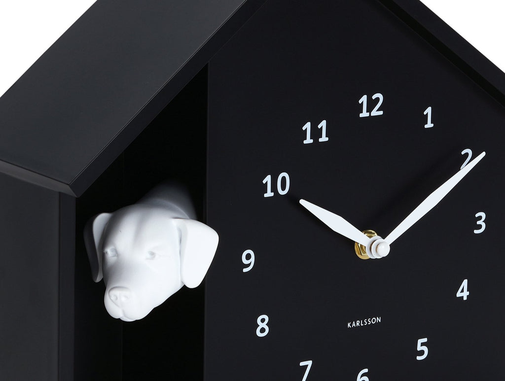 Wandklok Gluren Doggy