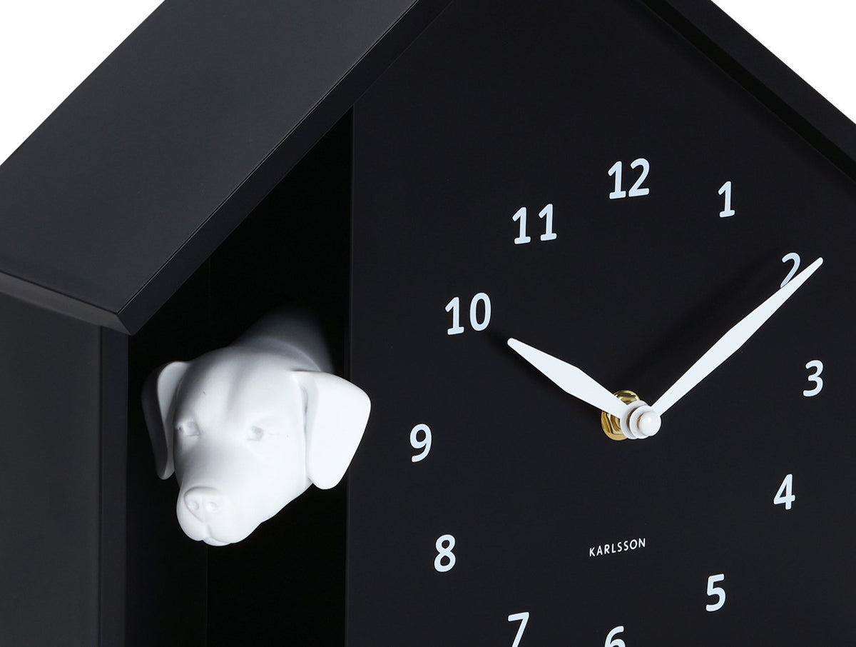 Wandklok Gluren Doggy