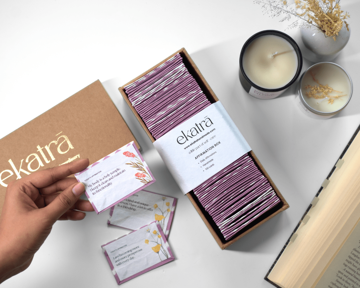 Affirmatiebox - Dagelijks ritueel van Ekatra | Welzijn en geluk