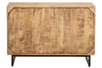 J-Line Kast met reliëf - mangohout - multikleur/naturel