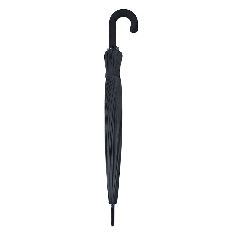 Paraplu Volwassenen Ø 93 cm Zwart Nylon Regenscherm