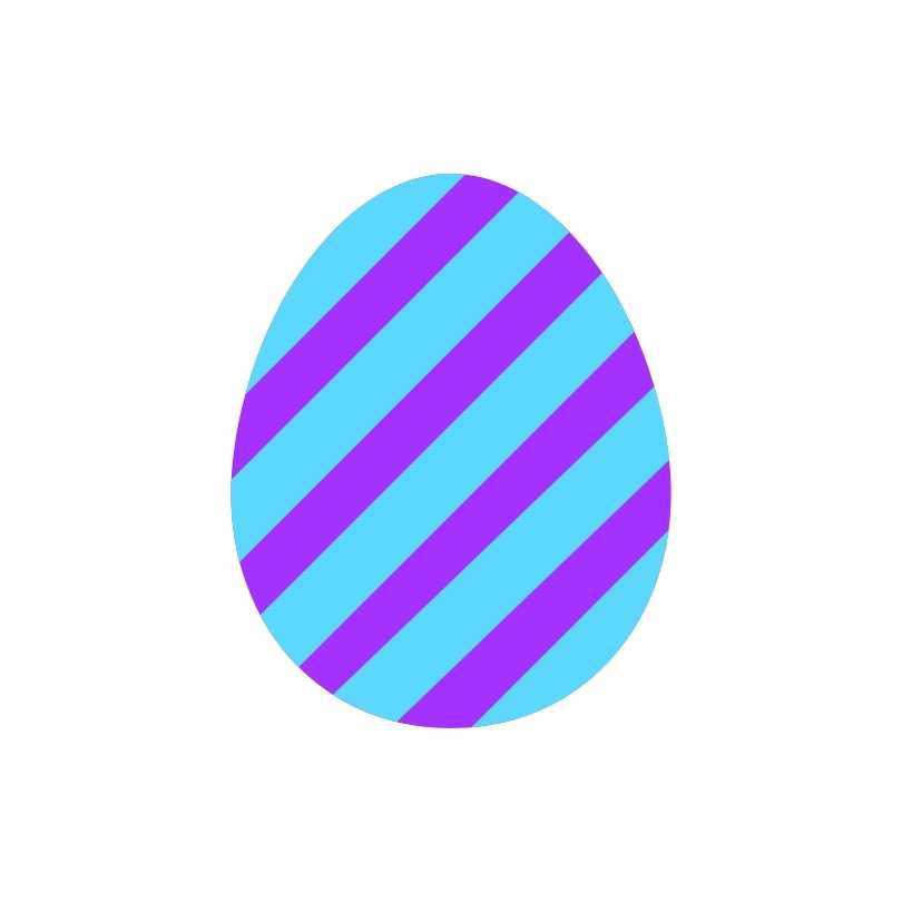 Etiketten - Paasei - Blauw & Paars - 250 Stuks