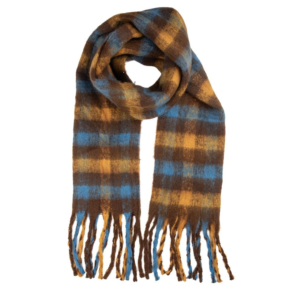 Wintersjaal Dames 38x190 cm Geel Textiel