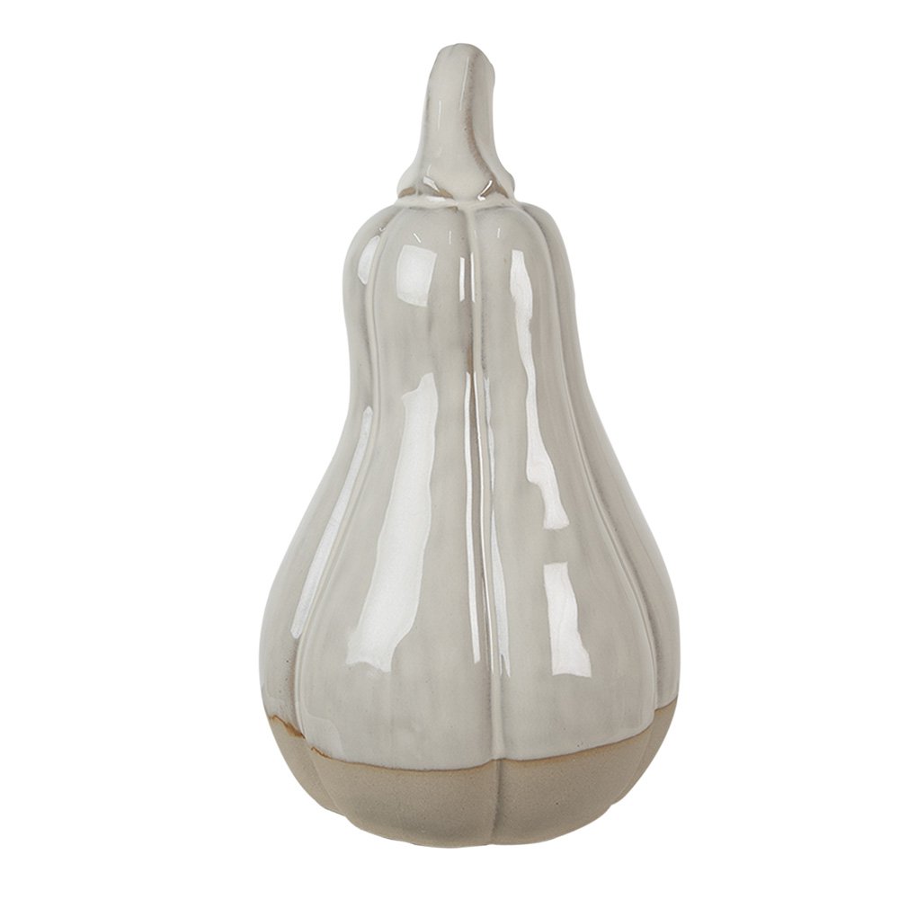 Decoratie Pompoen 9 cm Beige Porselein