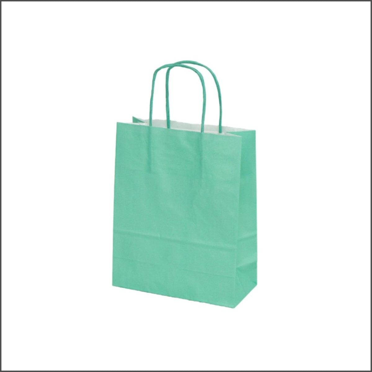 Papieren tas - S– zee groen - Cyan (100 stuks)