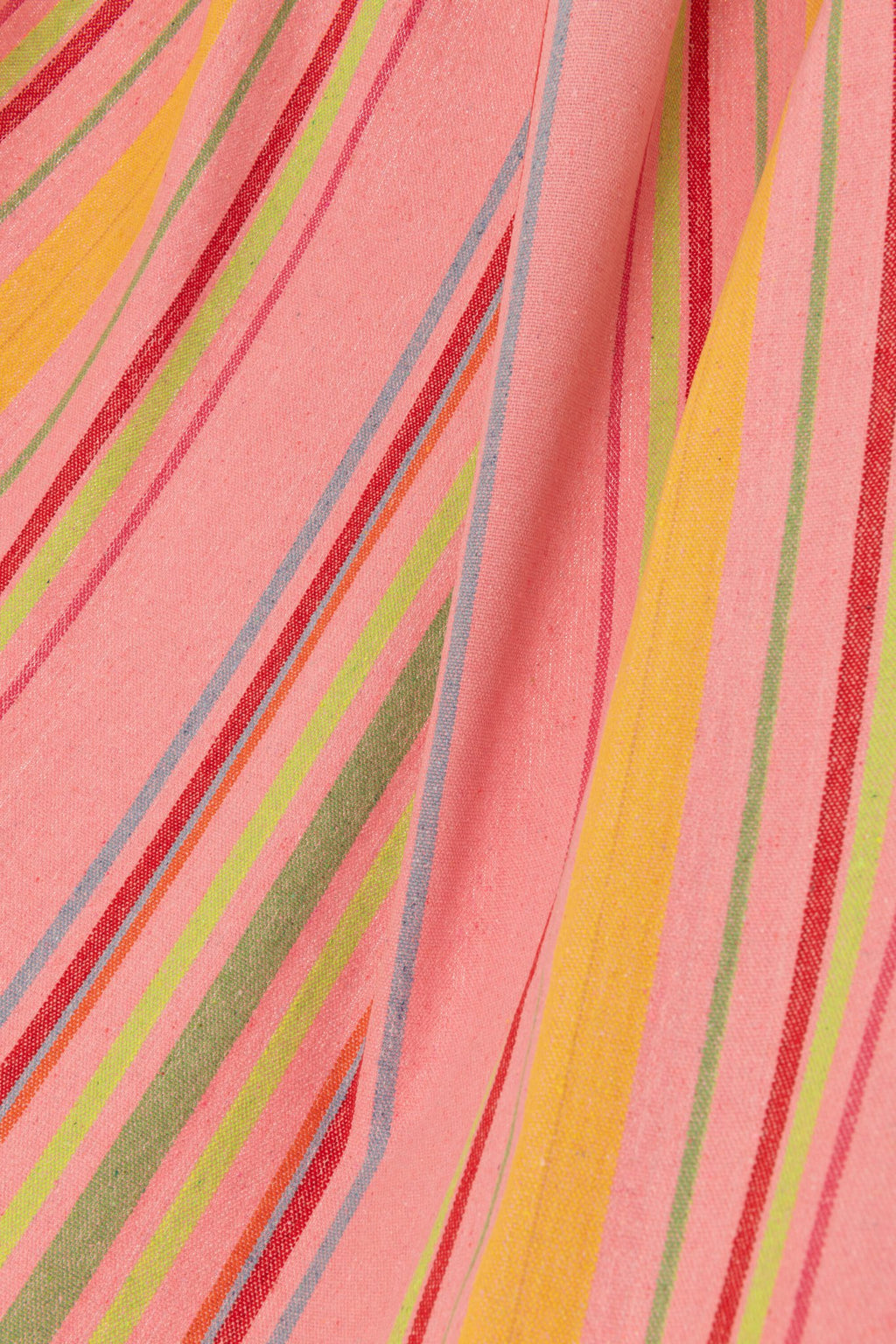 J-Line Hangmat Strepen Katoen/Polyester Roze+Mix