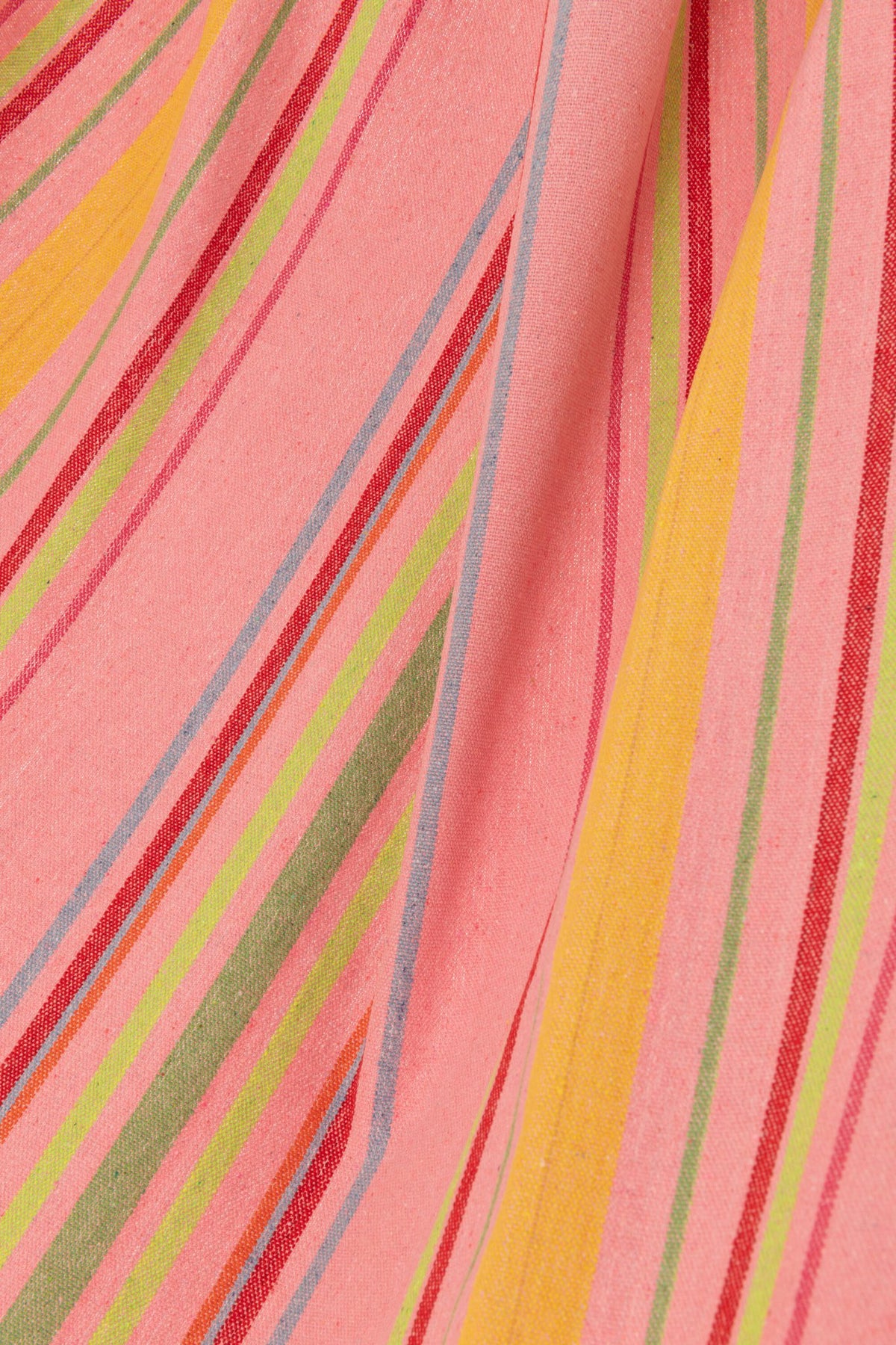 J-Line Hangmat Strepen Katoen/Polyester Roze+Mix