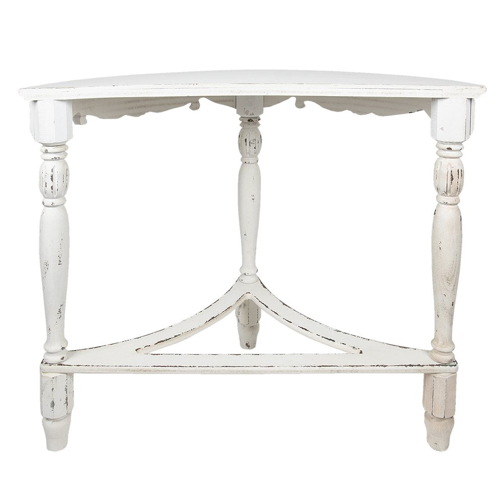 Sidetable 106x48x87 cm Wit Hout Wandtafel