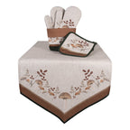Broodmand Ø 15x16 cm Beige Katoen Paddenstoelen