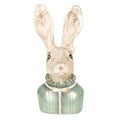 Beeld Konijn 17 cm Beige Groen Polyresin