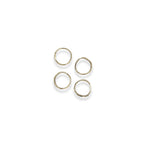 Servetring 4,5cm organisch goud Bedel - Set van 4