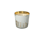 J-Line geurkaars Noa Bos - Ayra - glas - wit/goud - small - 50U