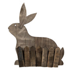 Bloempot 31x12x36 cm Bruin Hout Konijn Bloempot Binnen