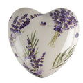 Decoratie 8x8x4 cm Paars Groen Keramiek Lavendel