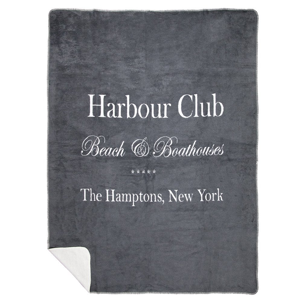 Plaid harbour club grijs 150x200cm