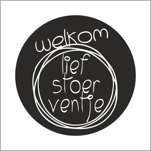 Stoer ventje - Wensetiket
