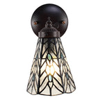 Wandlamp Tiffany 17x12x23 cm transparant Glas Muurlamp