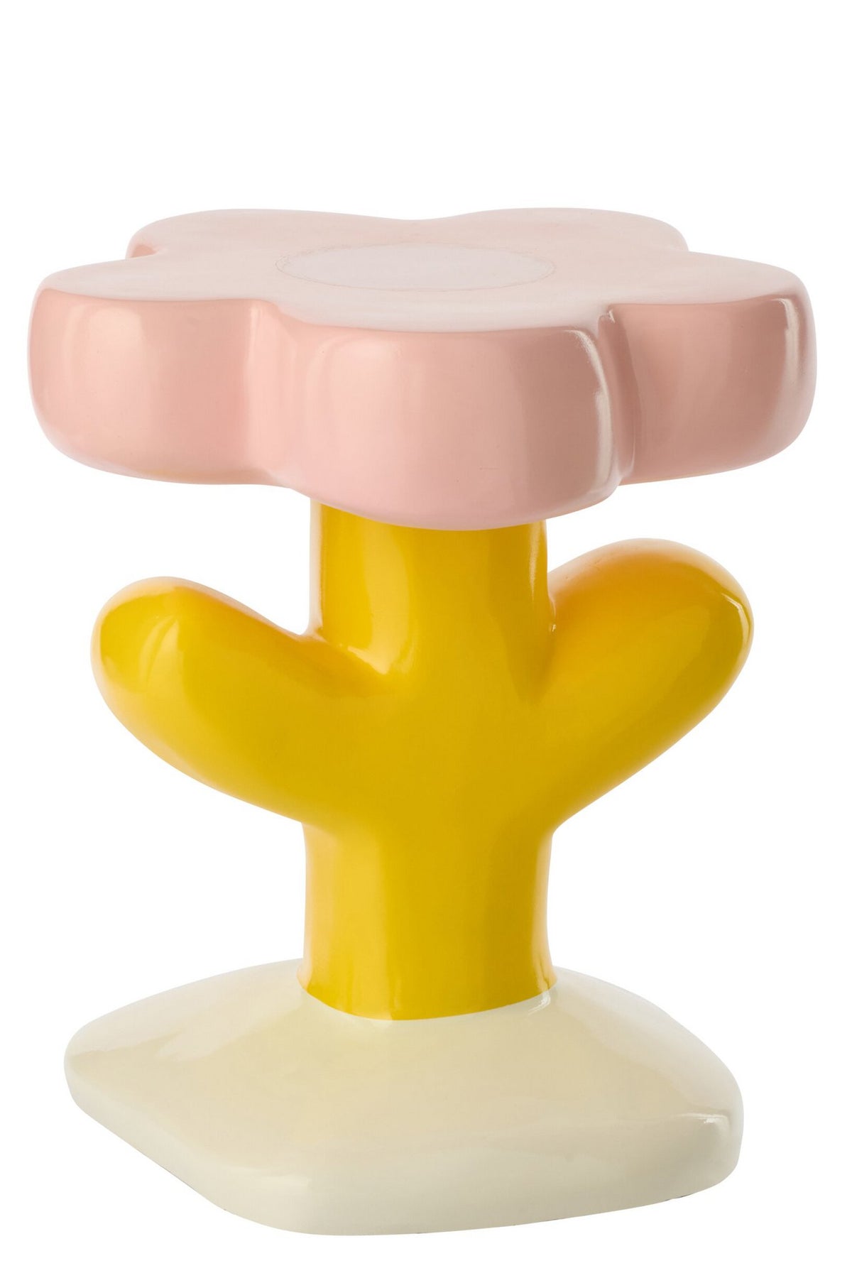 J-Line bijzettafel Bloem Mia - polyresin - mix