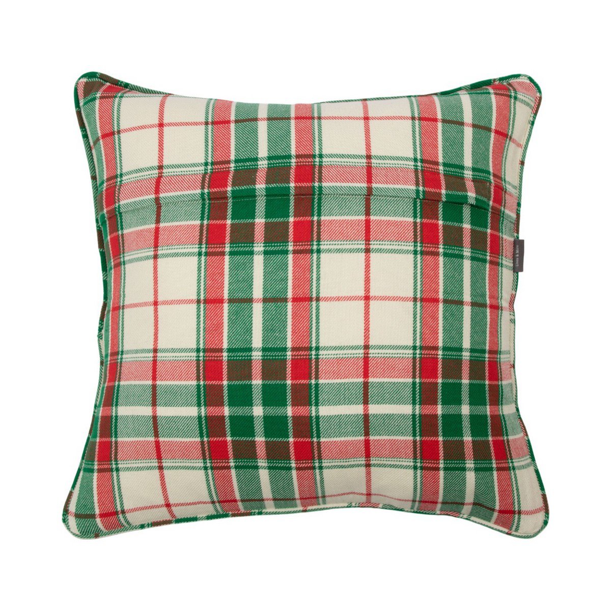 Jingle Christmas Kussen beige groen rood 45x45cm